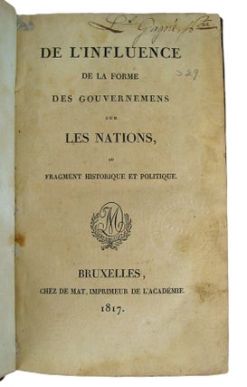 L'Exemple de la France avis a la Grande Bretagne. Second Edition.