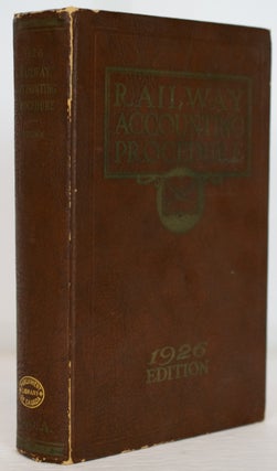 Item #18563 Railway Accounting Procedure 1926 Edition. E. R. WOODSON