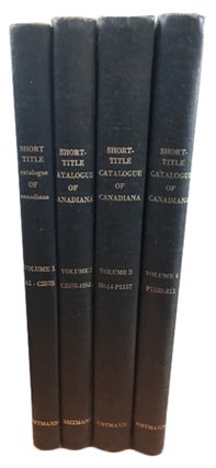 Item #19003 Contributions to a Short-Title Catlogue ofCanadiana. Bernard AMTMANN