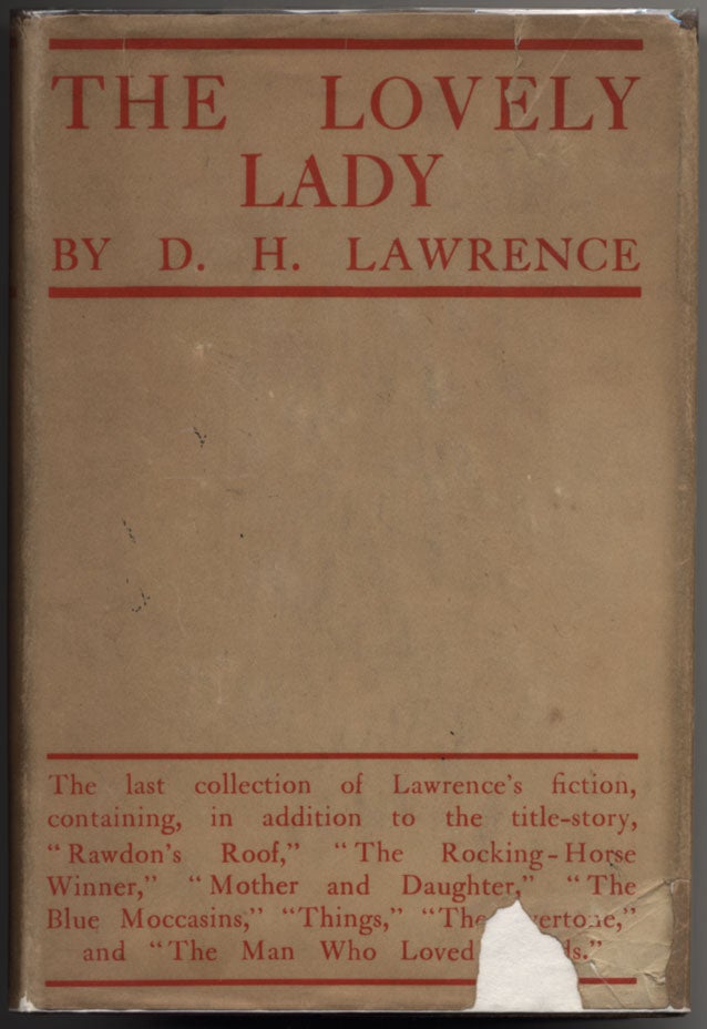 Item #21417 The Lovely Lady. D. H. LAWRENCE.