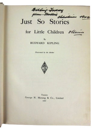 Just So Stories For Little Children. Illustrated by the Author.