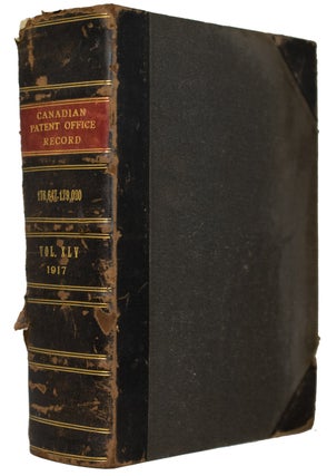 Item #27332 The Canadian Patent Office Record and Register of Copyrights and Trade Marks. Volume...