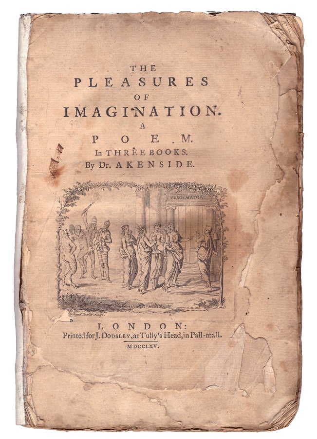Item #30283 The Pleasures of Imagination. A Poem. In Three Books. AKENSIDE Dr, Mark.