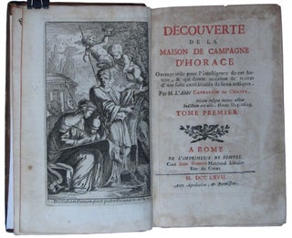Decouverte de la Maison de Campagne d'Horace. (In Three Volumes).