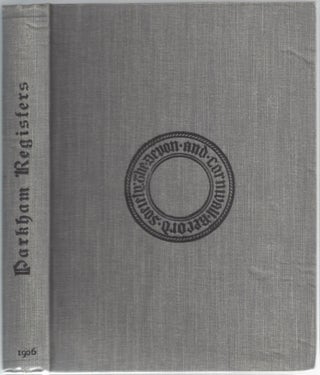 Item #31375 The Registers of Parkham. The Publications of The Devon & Cornwall Record Society....