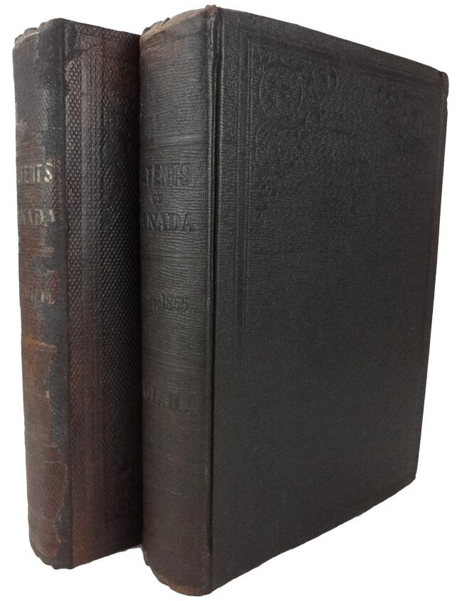 Item #31700 Patents of Canada, from1824-1849. Vol. I. [WITH:] Patents of Canada, from 1849-1855. Vol. II. CANADA. Department of Agriculture.