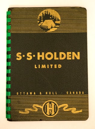 Item #31744 S.S. Holden Limited. (Ottawa& Hull, Canada). Catalogue No. 8. Tents and accessories,...