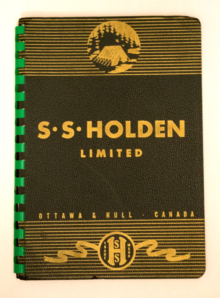 Item #31744 S.S. Holden Limited. (Ottawa& Hull, Canada). Catalogue No. 8. Tents and accessories, Blankets,Flags, Awnings, Horse Covers, Tarpaulins. OTTAWA. Trade Catalogue, Tents.