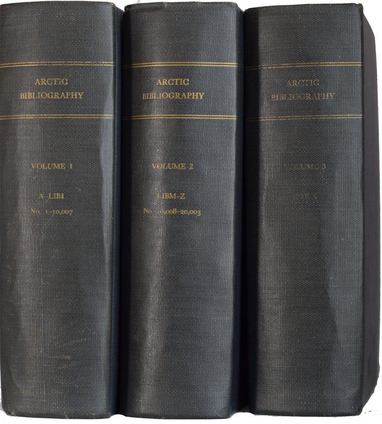 Item #34020 Arctic Bibliography. Prepared for and in cooperation with the Department of Defence under the direction of the Arctic Institute of North America. Marie TREMAINE.