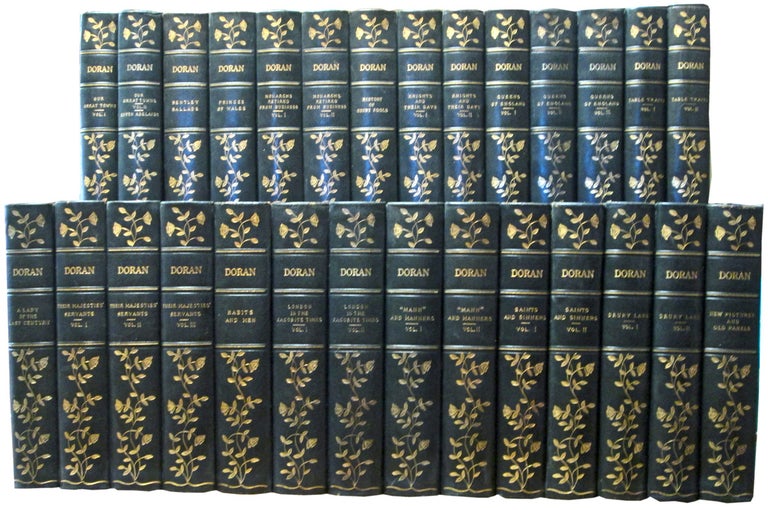 Item #34090 Complete Works of John Doran . [17 Titles in 28 Volumes]. John DORAN.