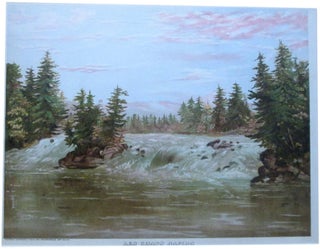 "Les Chats Rapids." (caption) A beautifulchromolithograph print of the rapids on the Ottawa River. PRINT.