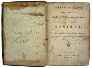 Observations concerning the Distinction ofRanks in Society.