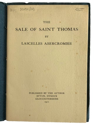 The Sale of Saint Thomas.