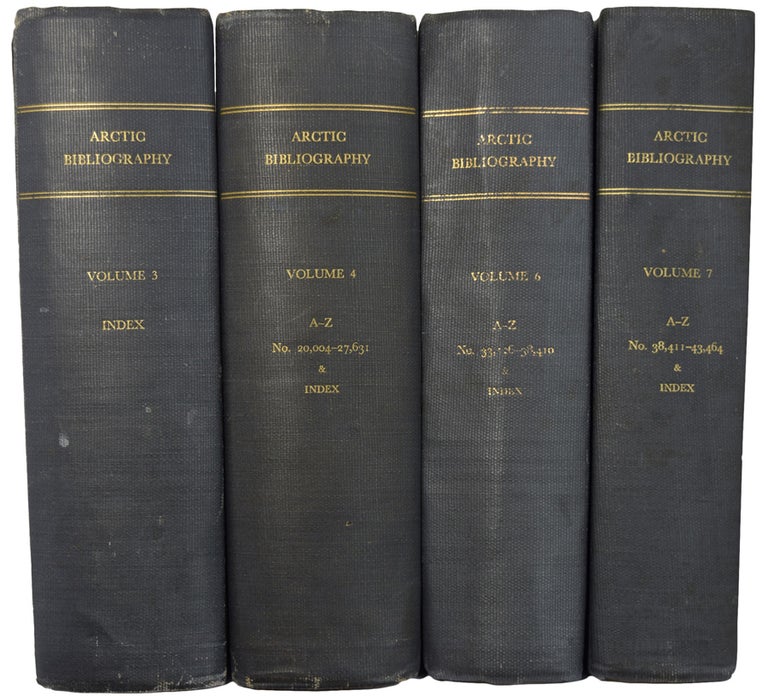 Item #36628 ARCTIC Bibliography. Volume 4. Prepared for and in cooperation with The Department of Defence, under the direction of The Arctic Institute of North America. Volume IV. Marie TREMAINE.