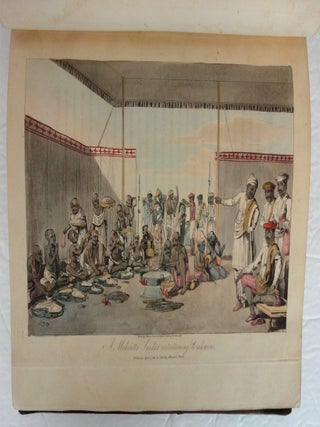 The Costume, Character, Manners, Domestic Habits, and Religious Ceremonies of the Mahrattas. With Ten Coloured Engravings. From Drawings by a Native Artist. (With: Indian Scenes stamped in the panels on the Boards of the Original Binding).