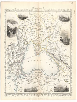 Item #37327 Black Sea. The Illustrations Drawn & Engraved by H. Winkles. MAP. - TALLIS