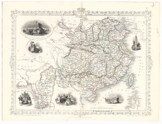 China And Burmah. The Illustrations by A.H. Wray & Engraved by J.B. Allen. MAP - TALLIS.