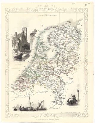 Item #37346 Holland. The Illustrations by H. Warren & Engraved by J.B. Allen. The Map Drawn &...