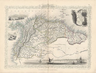 Item #37350 Venzuela, New Granada, Equador and the Guayanas. The Map, Drawn & Engraved by J....