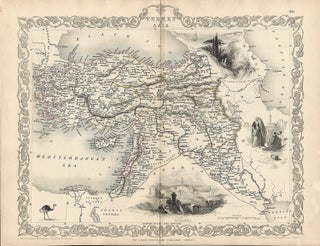 Item #37353 Turkey in Asia. The Illustrations by H. Warren. MAP - TALLIS