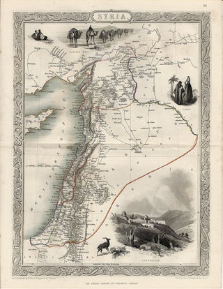 Item #37357 Syria. The Illustrations by H. Warren & Engraved by J. Rogers. The Map Drawn and...