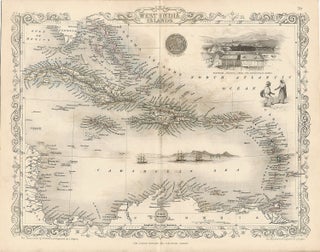 Item #37359 West India Islands. The Illustrations by H. Warren & Engraved by J. Rogers. The Map...