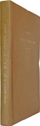 Item #37377 Report on the Building and Ornamental Stones of Canada. Vol. V. Provinces of British...