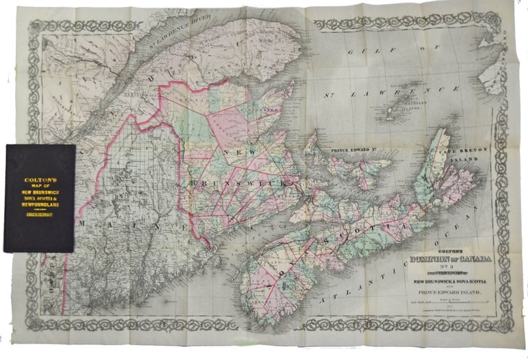 Item #37447 Colton's Dominion of Canada, No. 3. The Provinces of New Brunswick, Nova Scotia and Prince Edward Island. G. W. MAP. COLTON, C B.
