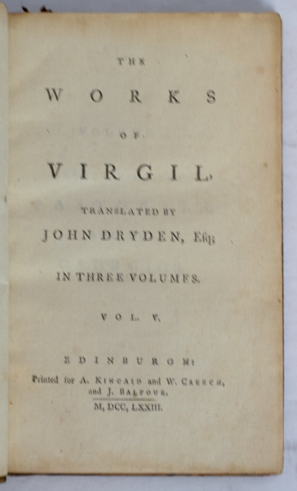 Item #37946 Fables, Ancient and Modern; Translated into Verse, from Homer, Ovid, Boccace and Chaucer: with Original Poems. Volume IV. The British Poets. Vol.XII. John DRYDEN.