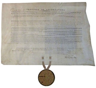 Item #39247 P. Hunter, Lt. Gov. [Signed]: Province of Upper-Canada. George the Third.Know Ye,...