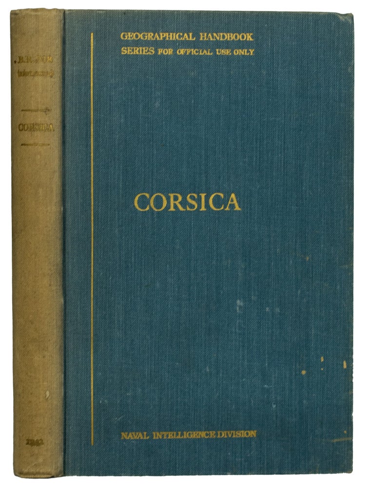 Item #39587 CORSICA. B.R. 508 (Restricted). Geographical Handbook Series. For Official Use Only. November 1942. ANONYMOUS.