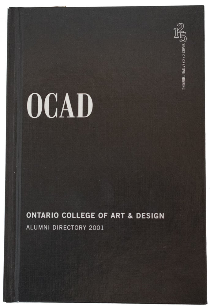 Item #39877 OCAD. Ontario College of Art & Design. Alumni Directory 2001. ANONYMOUS.