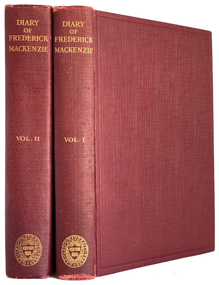 Item #40143 Diary of Frederick MacKenzie. Giving A Daily Narrative of His Military Service as An Officer of The Regiment of Royal Welch Fusiliers During the Years 1775-1781 in Massachusetts, Rhode Island and New York. Frederick MacKENZIE.