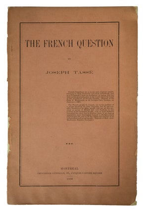 Item #40179 The French Question. Joseph TASS