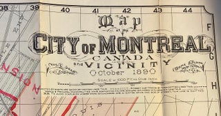 Map of the City of Montreal Canada and Vicinity, October 1890.