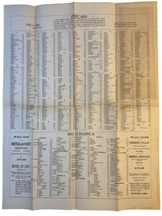 Map of the City of Montreal Canada and Vicinity, October 1890.