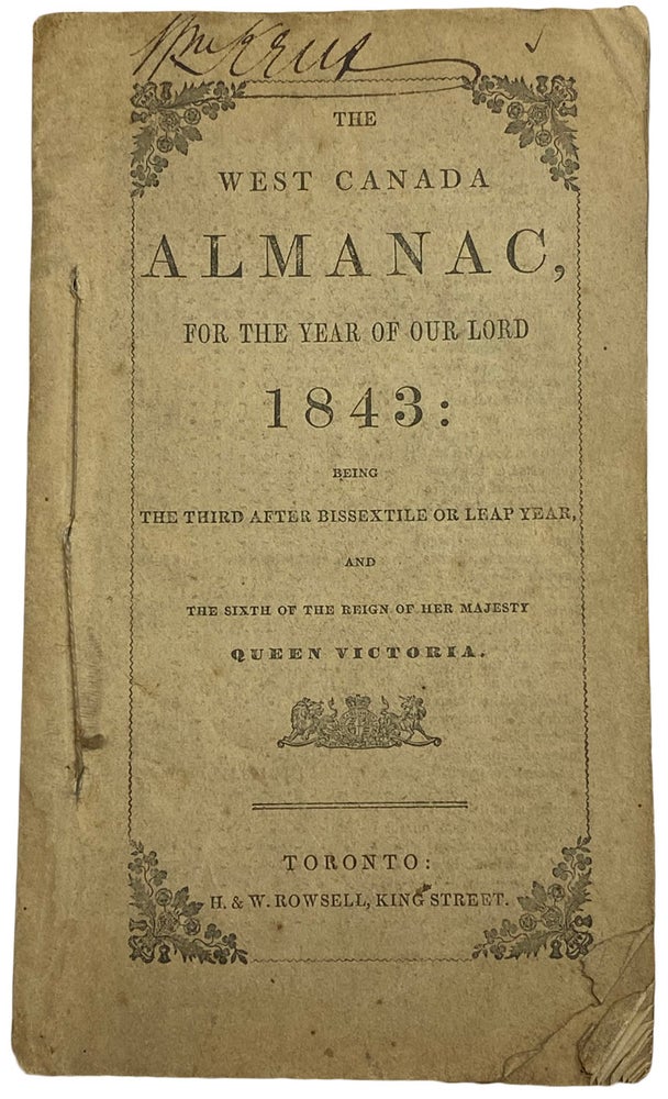 Item #40702 The Canadian Almanac, and Repository of Useful Knowledge, for the Year 1863, being the Third after Leap Year, containing Full and Authentic Commercial, Statistical, Astronomical, Departmental, Ecclesiastical, Financial, and General Information. (Header). Eighteenth Year of Publication. ALMANAC. 1865.
