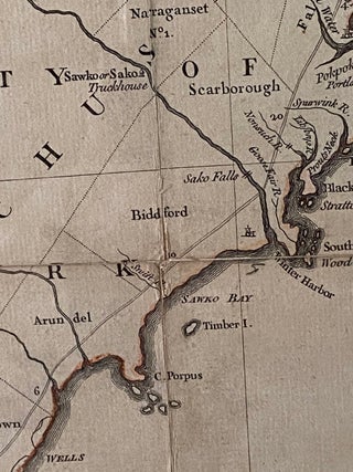 A Map of the most Inhabited Part of New England containing the Provinces of Massachusets [sic] Bay and New Hampshire, with the Colonies of Conecticut [sic] and Rhode Island, Divided into Counties and Townships; The whole composed from Actual Surveys and its Situation adjusted by Astronomical Observations.