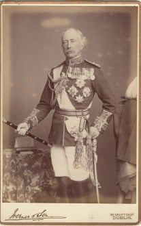 Item #40918 Field Marshall, Sir Garnet Joseph WOLSELEY. Original Cabinet Card three quarter mounted photograph portrait. PHOTOGRAPH - CABINET CARD.