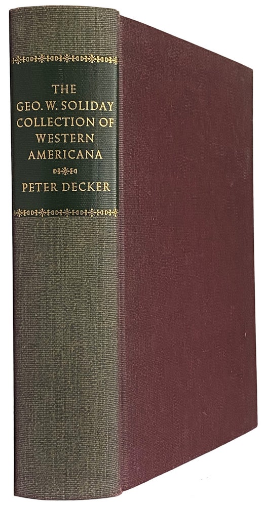 Item #40956 A Descriptive Check List, together with a Short Title Index, describing almost 7500 items of Western Americana. Comprising Books, Maps and Pamphlets of the Important Library (in Four Parts) formed by George W. Holiday, Seattle, Wash. compiled, notes by.