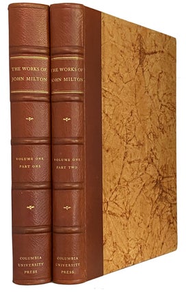 Item #41180 The Works of John Milton. [Volume One, in 2 Parts. John MILTON