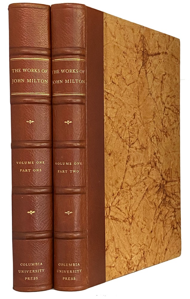 Item #41180 The Works of John Milton. [Volume One, in 2 Parts. John MILTON.
