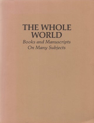 Item #41273 Catalogue 128. The Whole World. Books and Manuscripts on many Subjects. John H. JENKINS