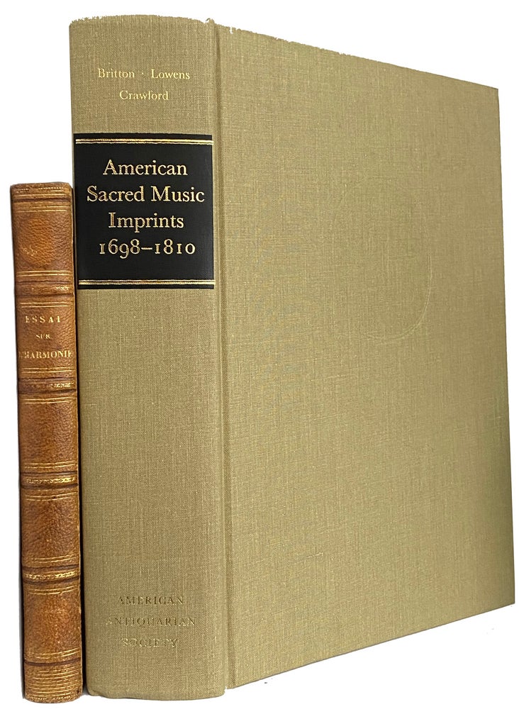 Item #41340 American Sacred Music Imprints 1698-1810: A Bibliography. Allen Perdue BRITTON, Irving Lowens, Richard Crawford.