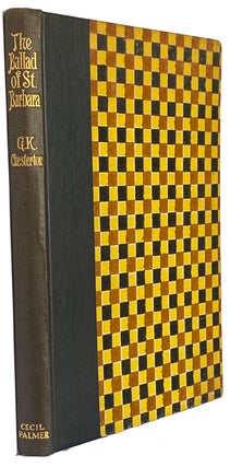 Item #41360 The Ballad of Saint Barbara and other Verses. Gilbert Keith CHESTERTON