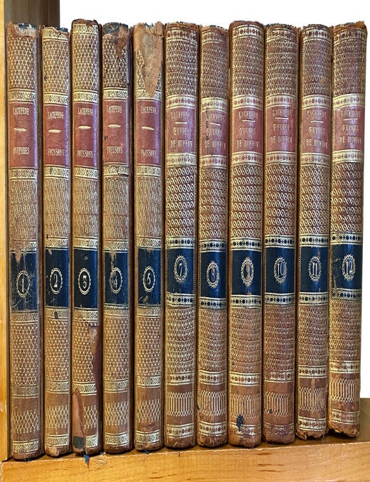 Item #41385 Histoire Naturelle des Quadrupedes-Ovipares. Suite et Complement es Oeurves De Buffon.. [11 of 12 Volumes]. Bernard-German-Etienne... Comte de LACEPEDE.