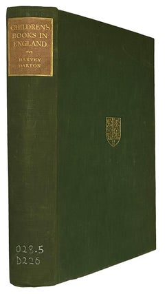 Item #41462 Children's Books in England. Five Centuries of Social Life. F. J. Harvey DARTON