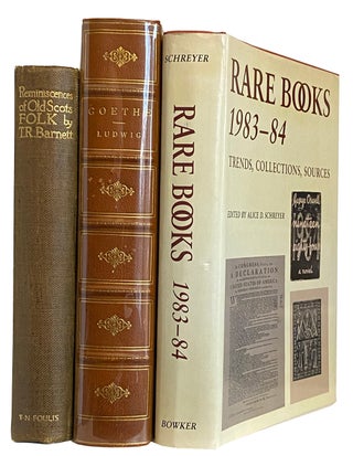 Item #41489 Rare Books, 1983-84. Trends, Collections, Sources. Alice D. SCHREYER