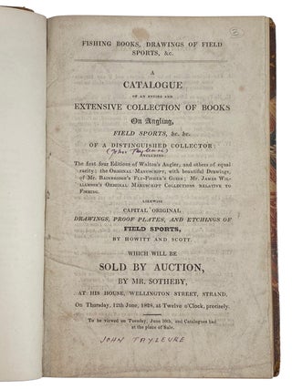 ANGLING AUCTION & Bookseller Catalogues]