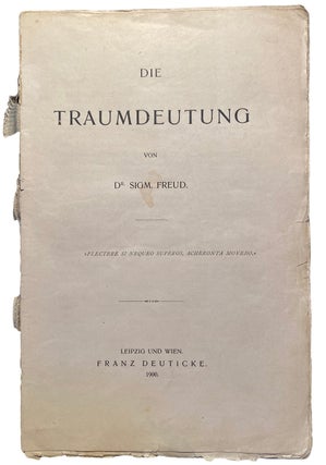 Die Traumdeutung von Dr. Sigm. Freud. Flecterne si nequeo superos, acheronta movebo.